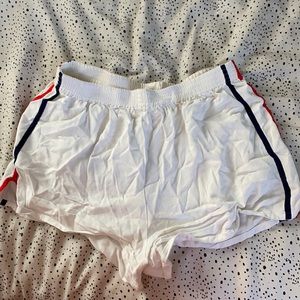 white shorts
